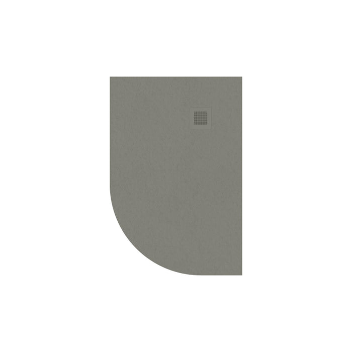 Sonas Slate Antislip Offset Quadrant Shower Tray With Waste