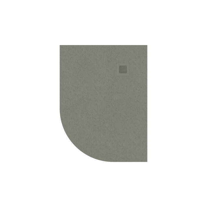 Sonas Slate Antislip Offset Quadrant Shower Tray With Waste