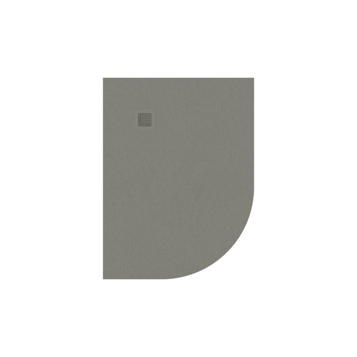 Sonas Slate Antislip Offset Quadrant Shower Tray With Waste