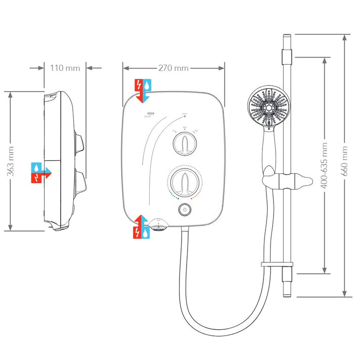 Mira Elite SE Electric Shower - White