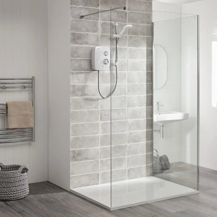 Triton Novel SR Silent Running Thermostatic Power Shower - White
