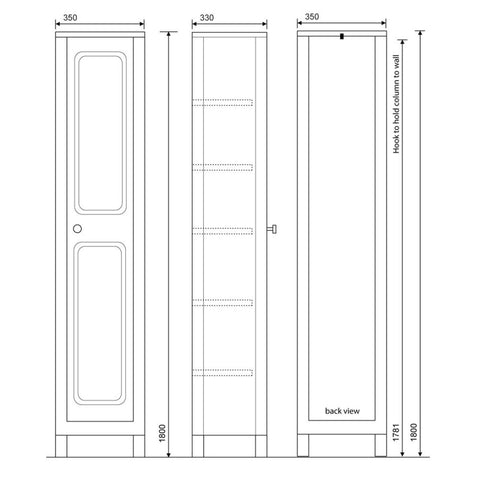 Sonas Kingston Floorstanding Tall Storage Unit