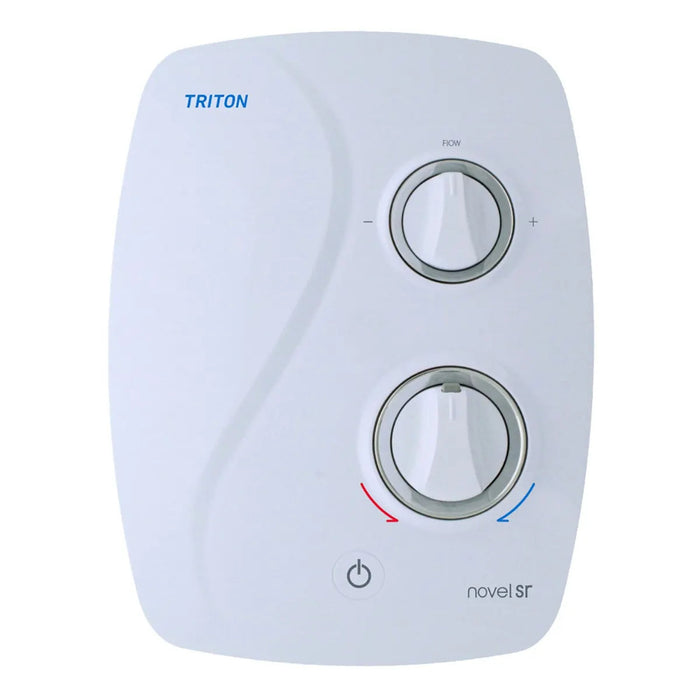 Triton Novel SR Silent Running Thermostatic Power Shower - White