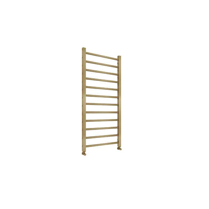 Tailored Sanson Heated Ladder Towel Rail - Brushed Brass