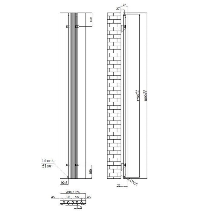 Tailored Taupo Aluminium Vertical Radiator
