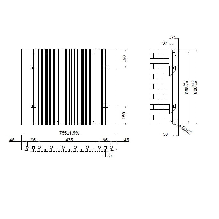 Tailored Taupo Aluminium Horizontal Radiator