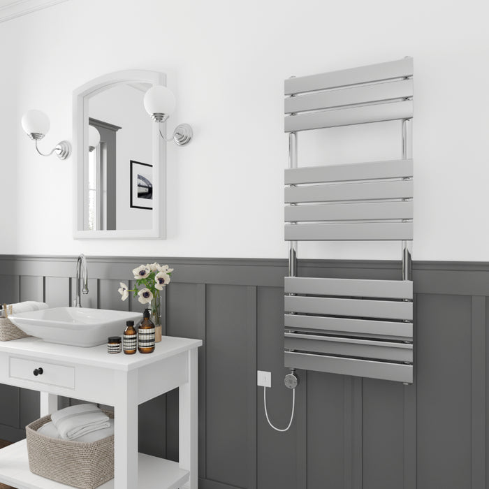 Tailored Queenstown Electric Pre-Filled Towel Rail with Thermo Element 1200mm x 450mm