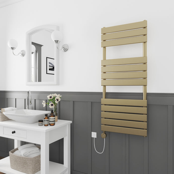 Tailored Queenstown Electric Pre-Filled Towel Rail with Thermo Element 1200mm x 450mm