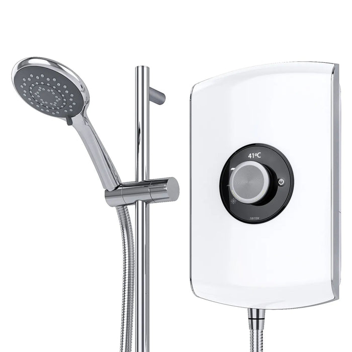 Triton Amore Electric Shower - 9.5kW - Gloss White