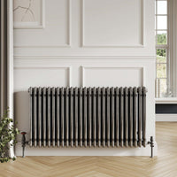 Scudo Horizontal 3 Column Designer Radiator - Raw Metal