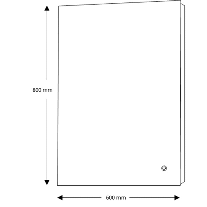 Tailored Noah Illuminated LED Edge Touch Mirror