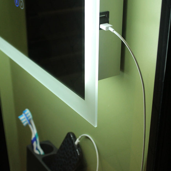 Tailored Alfie Illuminated LED Square Wireless Speaker Edge Mirror