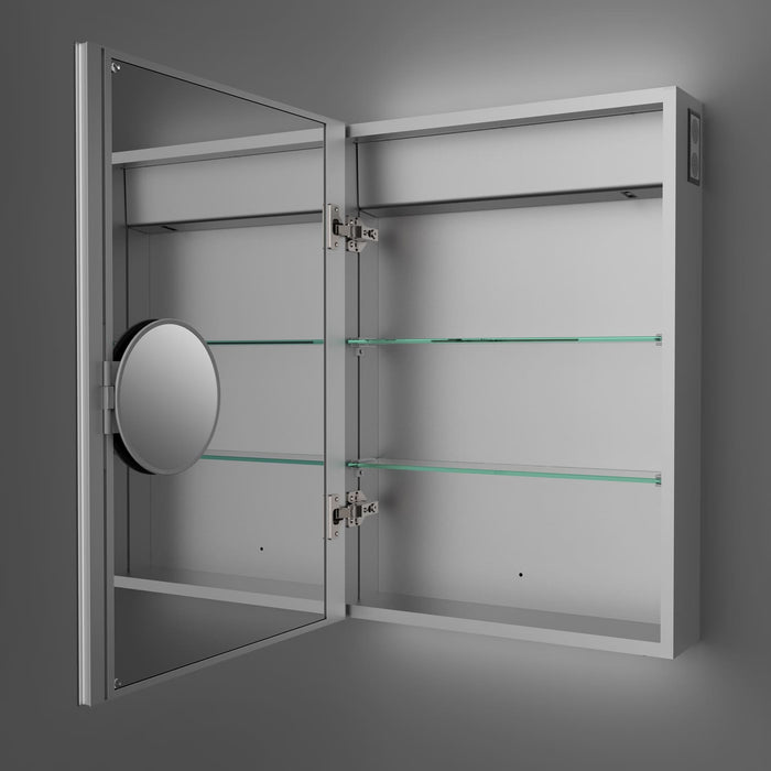 Tailored Jemima Illuminated LED Wireless Speaker Single Door Mirror Cabinet 500mm x 700mm
