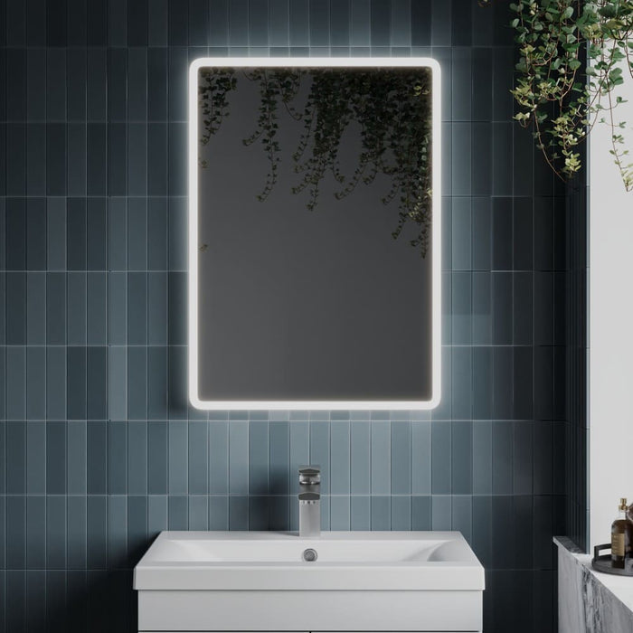 Tailored Willow Illuminated LED Slimline Wireless Speaker Touch Mirror 500mm x 700mm
