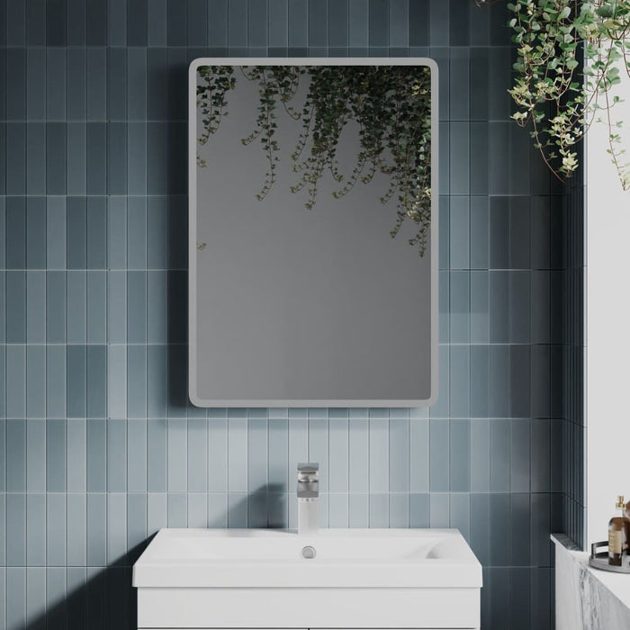 Tailored Willow Illuminated LED Slimline Wireless Speaker Touch Mirror 500mm x 700mm