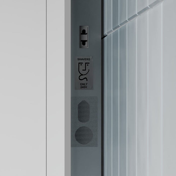 Tailored Willow Illuminated LED Slimline Wireless Speaker Touch Mirror 500mm x 700mm