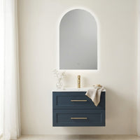 Tailored Sylvie Illuminated Backlit LED Arched Mirror 800mm x 500mm