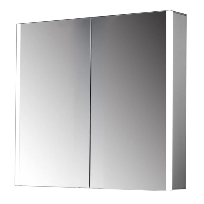 Tailored Beau Illuminated LED Side Strips Double Door Mirror Cabinet 600mm x 700mm