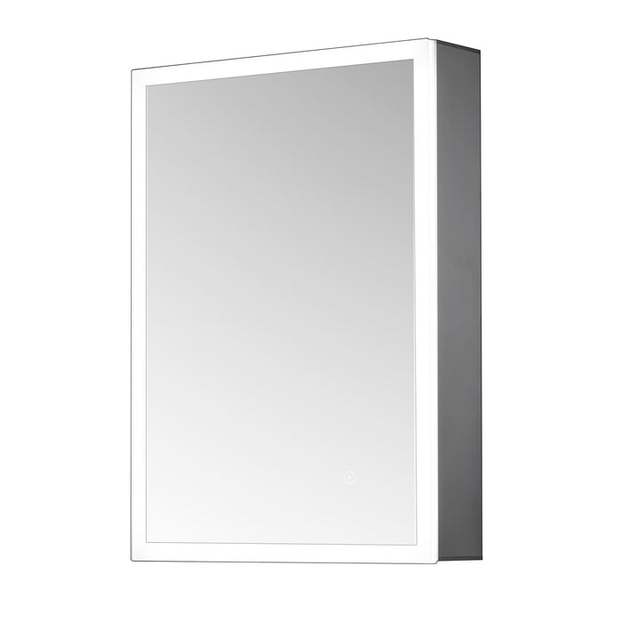 Tailored Ella Illuminated LED Surround Single Door Mirror Cabinet 500mm x 700mm