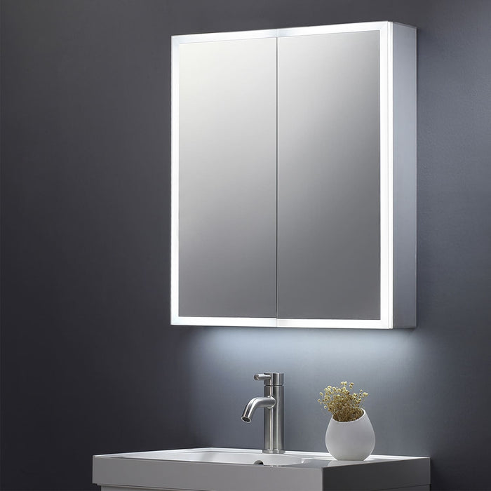 Tailored Bethany Illuminated LED Surround Double Door Mirror Cabinet 600mm x 700mm
