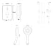 Triton Amore Electric Shower - 9.5kW - Brushed Brass/Black