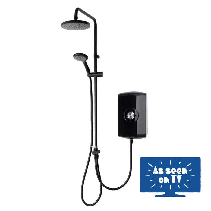 Triton Amore DuElec Electric Shower - 9.5kW - Gloss Black