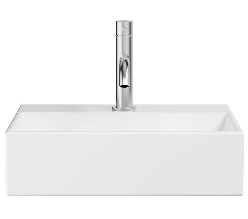 Crosswater Beck Cloakroom Wall Hung Basin With Waste - 1 Tap Hole