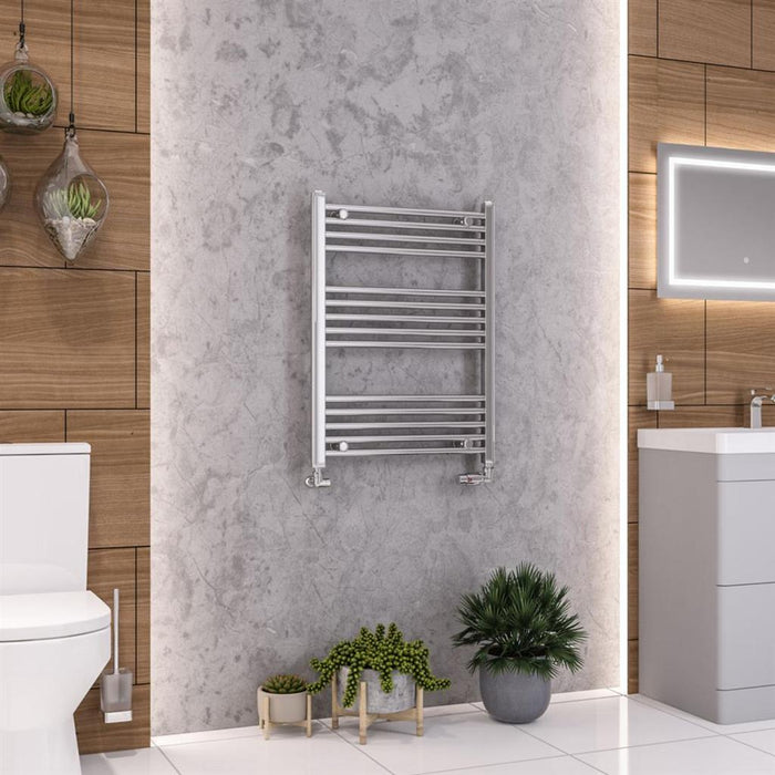 Eastbrook Wendover Vertical Straight Heated Towel Rail - Chrome