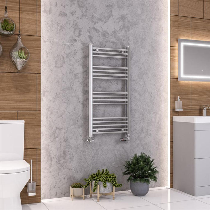 Eastbrook Wendover Vertical Straight Heated Towel Rail - Chrome