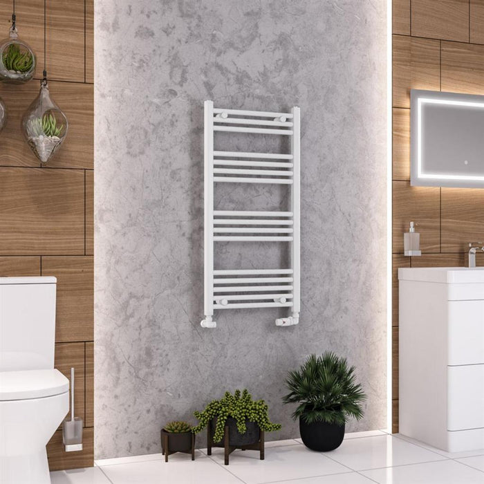 Eastbrook Wendover Vertical Straight Heated Towel Rail - White