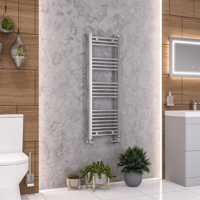 Eastbrook Wendover Vertical Straight Heated Towel Rail - Chrome