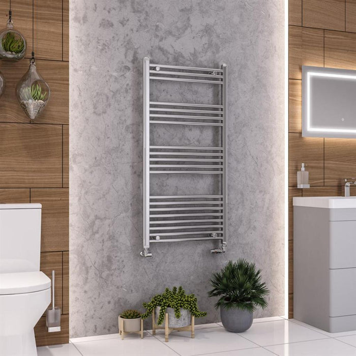 Eastbrook Wendover Vertical Straight Heated Towel Rail - Chrome