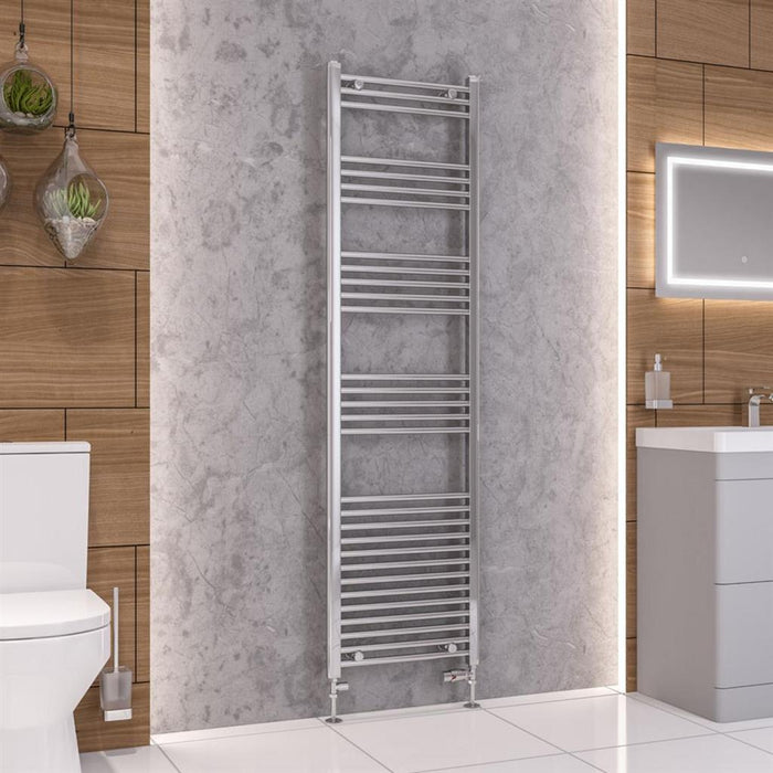 Eastbrook Wendover Vertical Straight Heated Towel Rail - Chrome