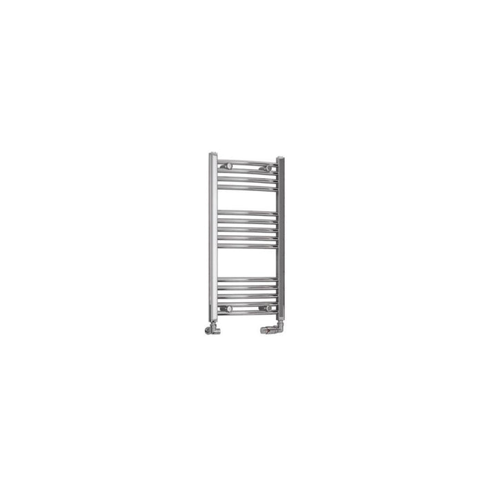 Eastbrook Wendover Vertical Curved Heated Towel Rail - Chrome