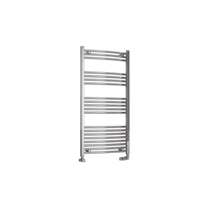 Eastbrook Wendover Vertical Curved Heated Towel Rail - Chrome