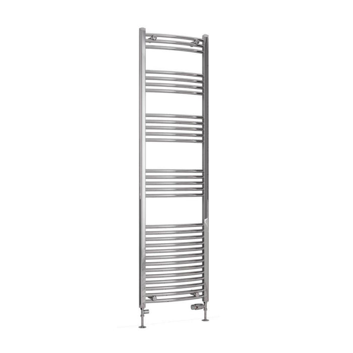 Eastbrook Wendover Vertical Curved Heated Towel Rail - Chrome
