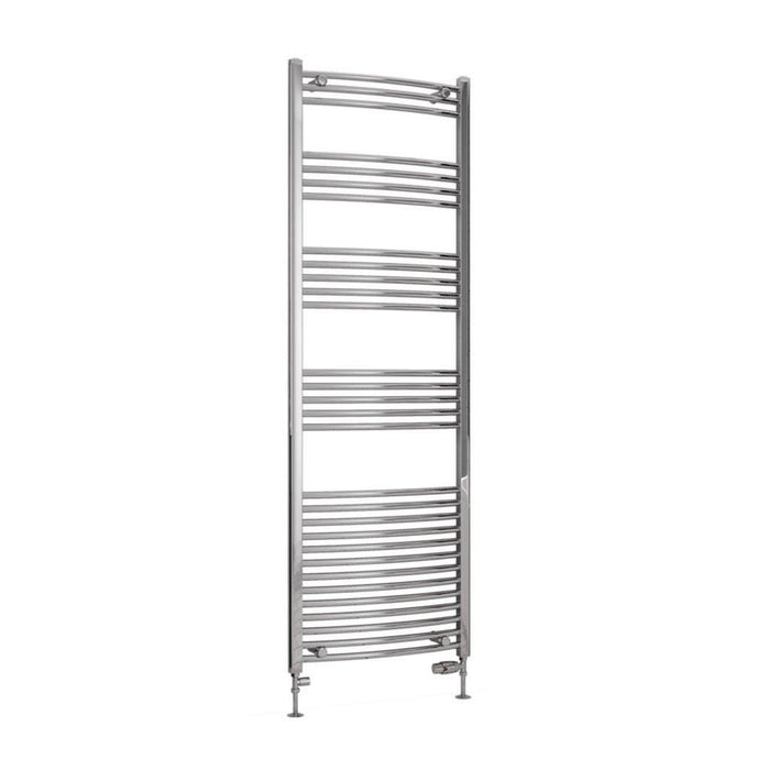 Eastbrook Wendover Vertical Curved Heated Towel Rail - Chrome