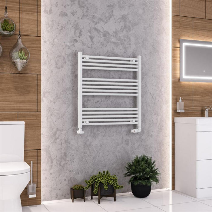 Eastbrook Wendover Vertical Straight Heated Towel Rail - White
