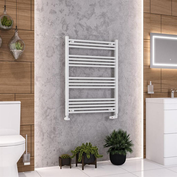 Eastbrook Wendover Vertical Straight Heated Towel Rail - White