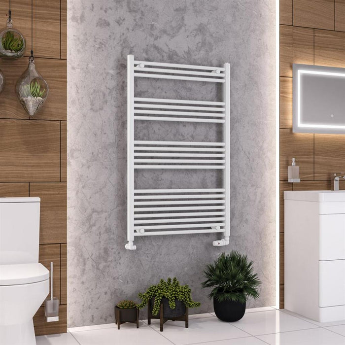 Eastbrook Wendover Vertical Straight Heated Towel Rail - White