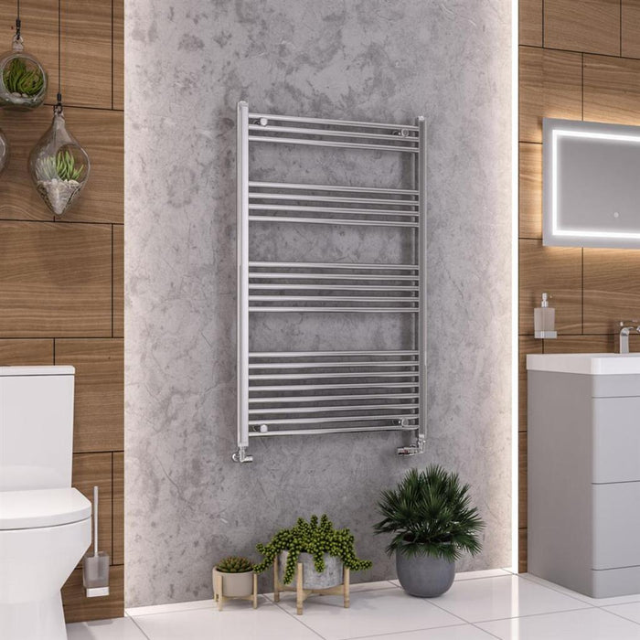 Eastbrook Wendover Vertical Straight Heated Towel Rail - Chrome
