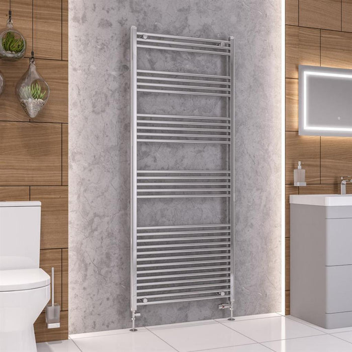 Eastbrook Wendover Vertical Straight Heated Towel Rail - Chrome