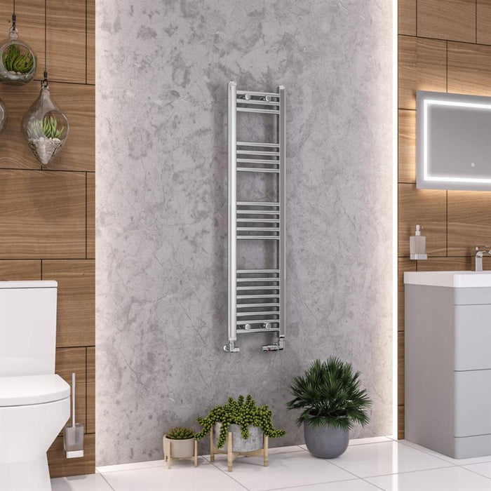 Eastbrook Wendover Vertical Straight Heated Towel Rail - Chrome