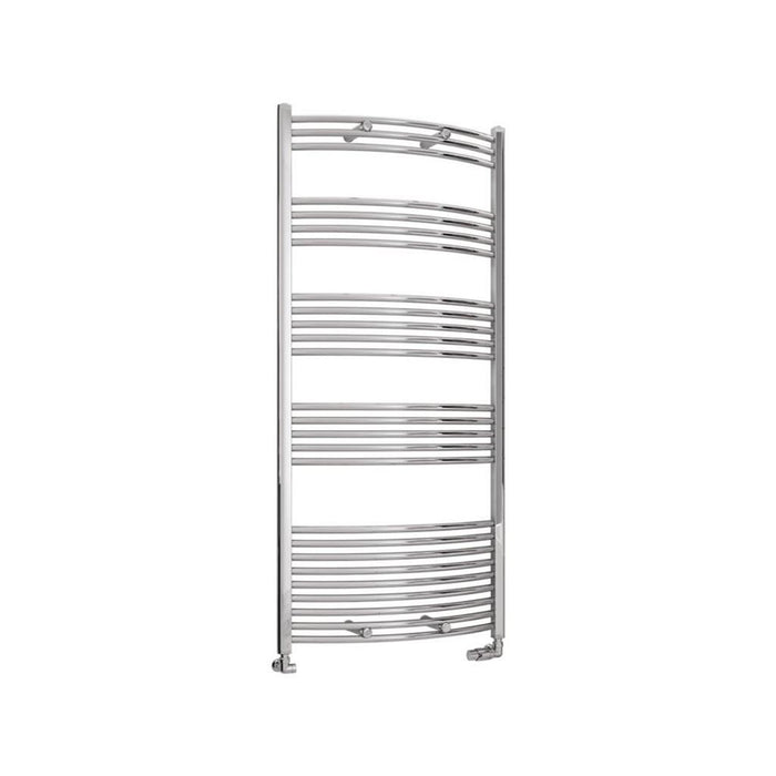 Eastbrook Wendover Vertical Curved Heated Towel Rail - Chrome