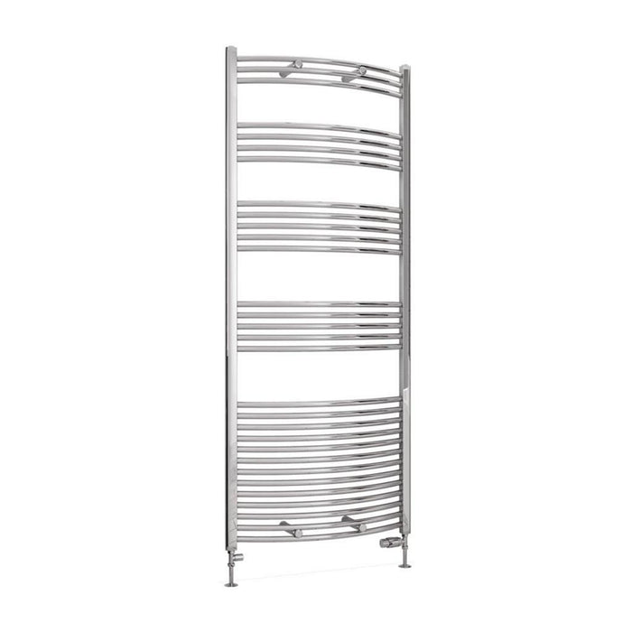 Eastbrook Wendover Vertical Curved Heated Towel Rail - Chrome
