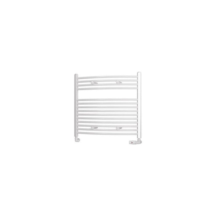 Eastbrook Biava Multirail Horizontal Curved Heated Towel Rail - Gloss White