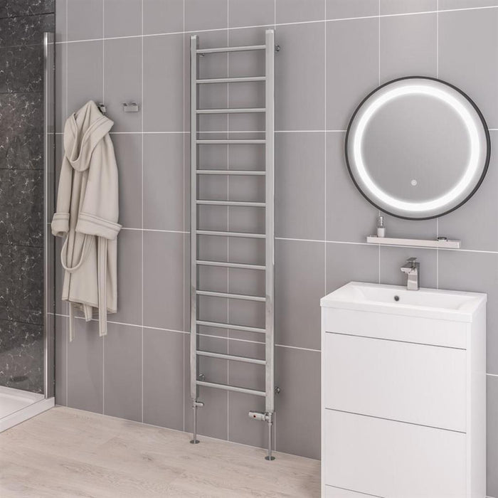 Eastbrook Tuscan Multirail Vertical Straight Heated Towel Rail - Chrome