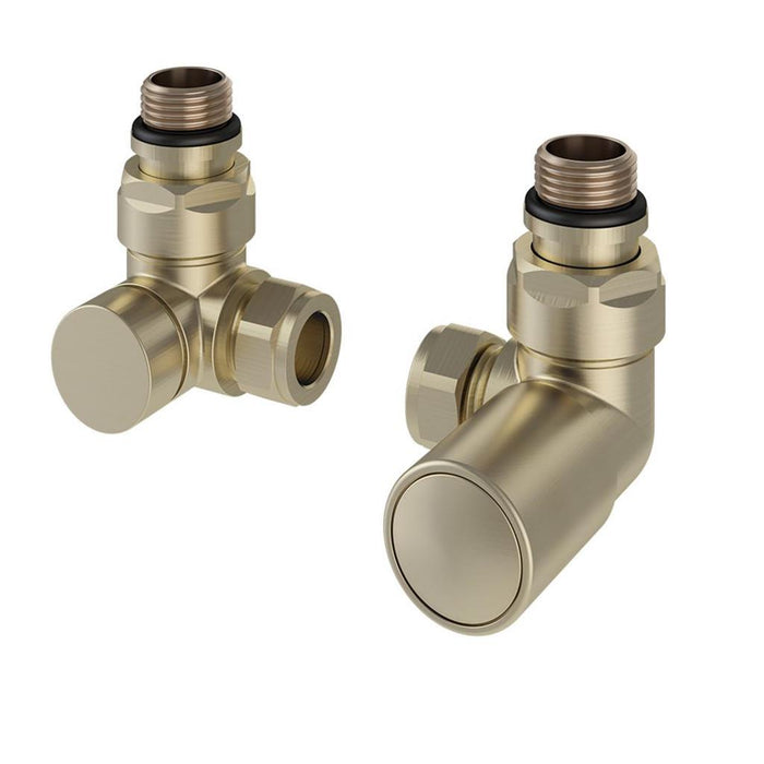 Eastbrook Corner Manual Radiator Valves Pair