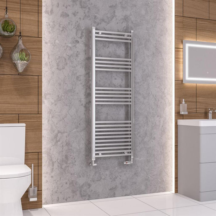 Eastbrook Wendover Vertical Straight Heated Towel Rail - Chrome