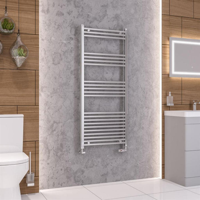 Eastbrook Wendover Vertical Straight Heated Towel Rail - Chrome